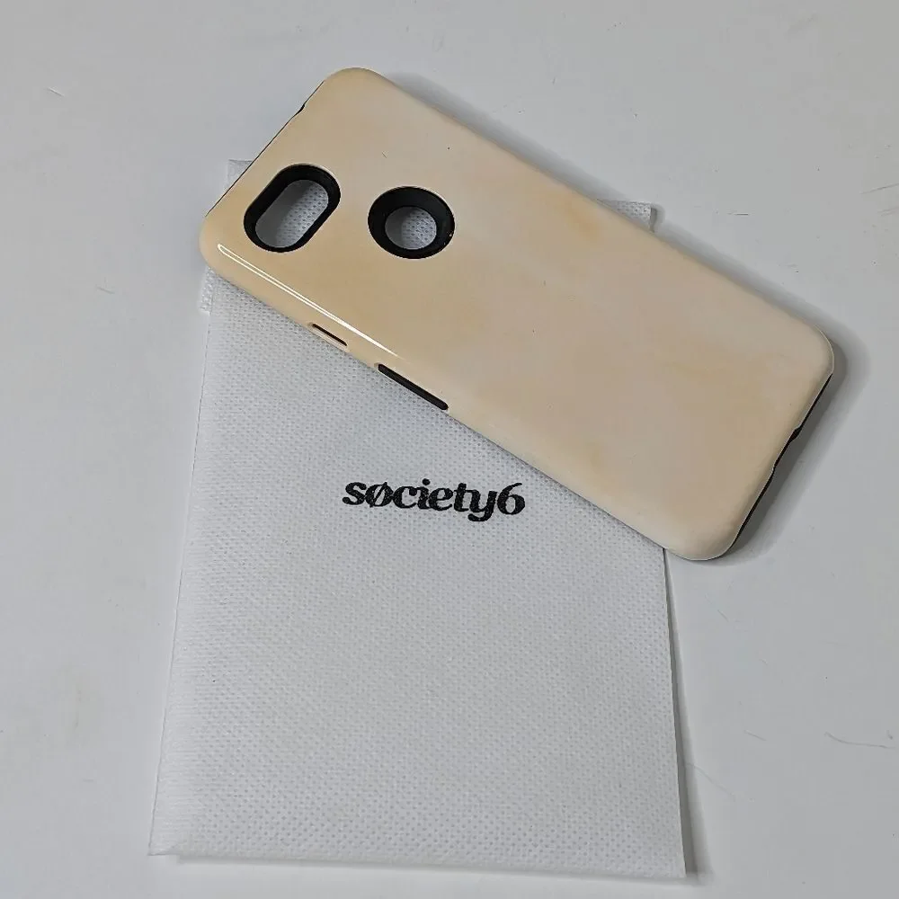 Society6 Pixel 3a Soft Peach Tie Dye Pattern Phone Case